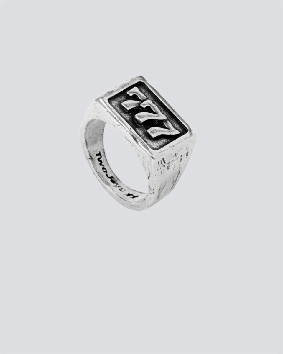 Anillo Twojeys 777 Plateado Unisex