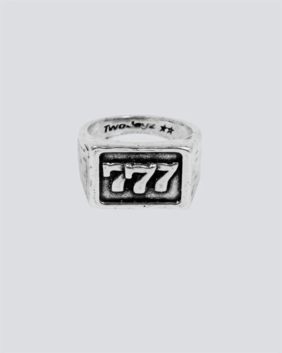 Anillo Twojeys 777 Plateado Unisex - Image 2