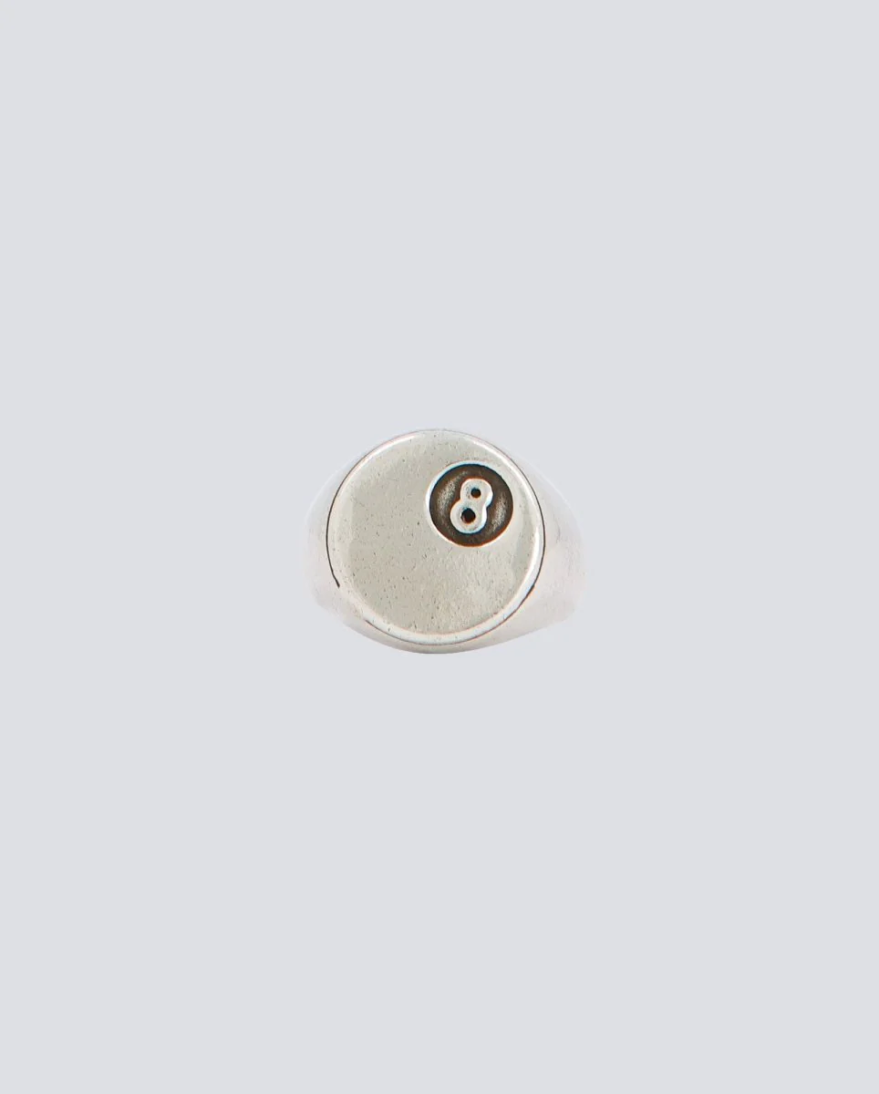 Anillo Twojeys 8 Ball Plateado Unisex