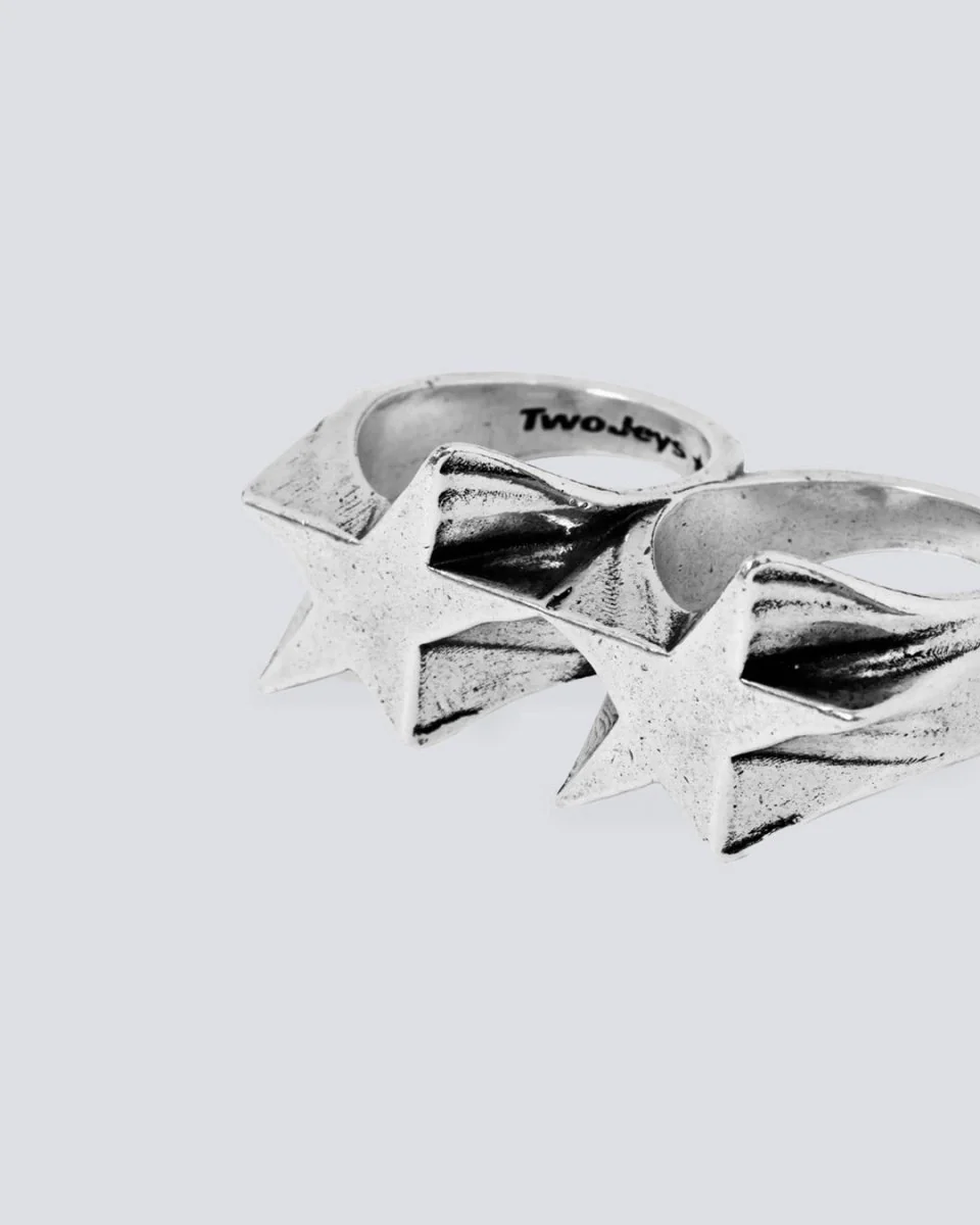 Anillo Twojeys Superstar Knuckle Plateado - Image 2
