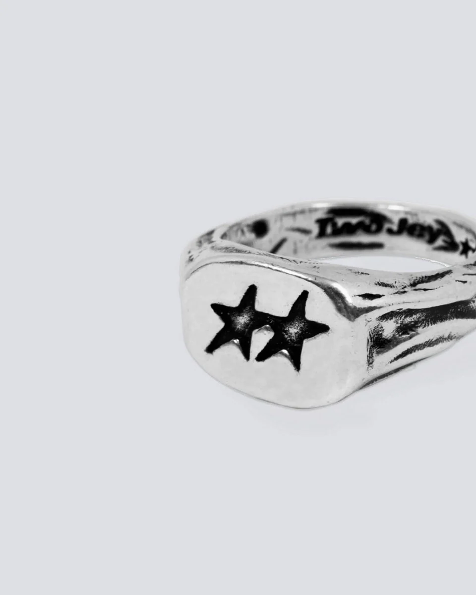 Anillo Twojeys Superstar Signed Plateado Unisex - Image 2