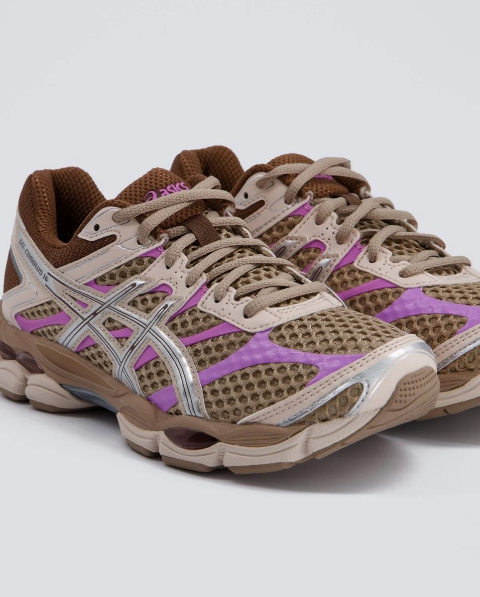 Asics Gel Cumulus 16 Marrón y Rosa Mujer - Image 2