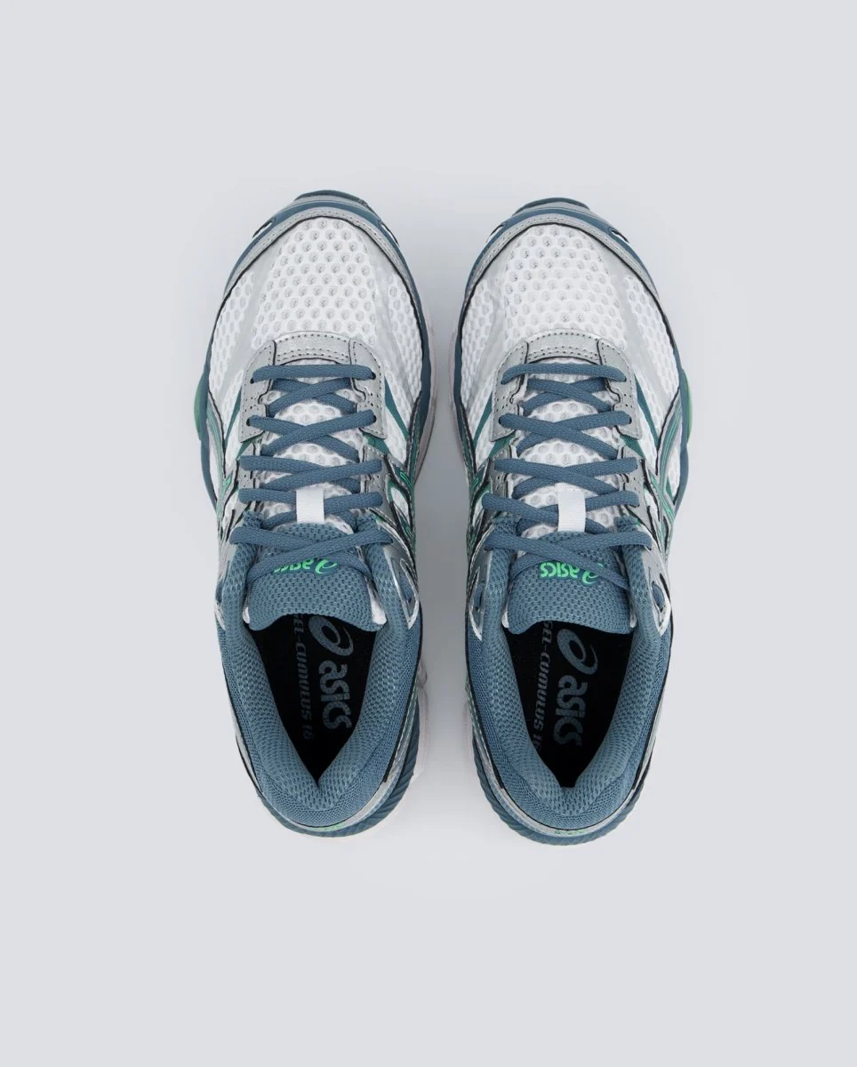 Asics Gel Cumulus 16 Verde Y Gris Mujer - Image 3