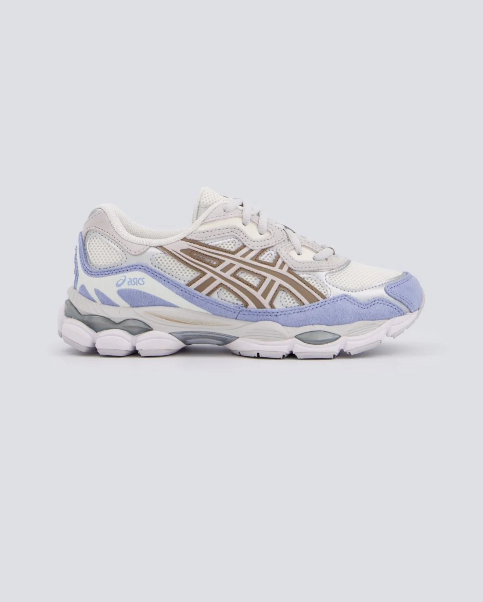Asics Gel-Nyc Cream Cloud Gris Y Azul Mujer
