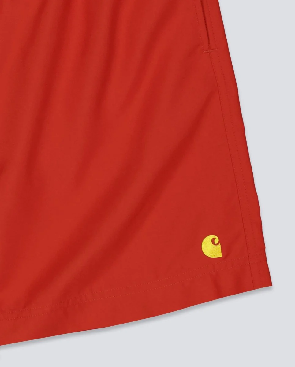 Bañador Carhartt WIP Chase Swim Trunks Rojo Hombre - Image 3