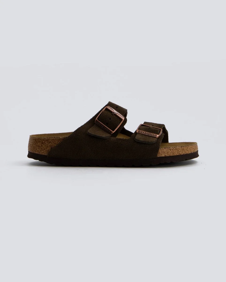 Birkenstock Arizona Sfb Leve Marrón Oscuro Hombre