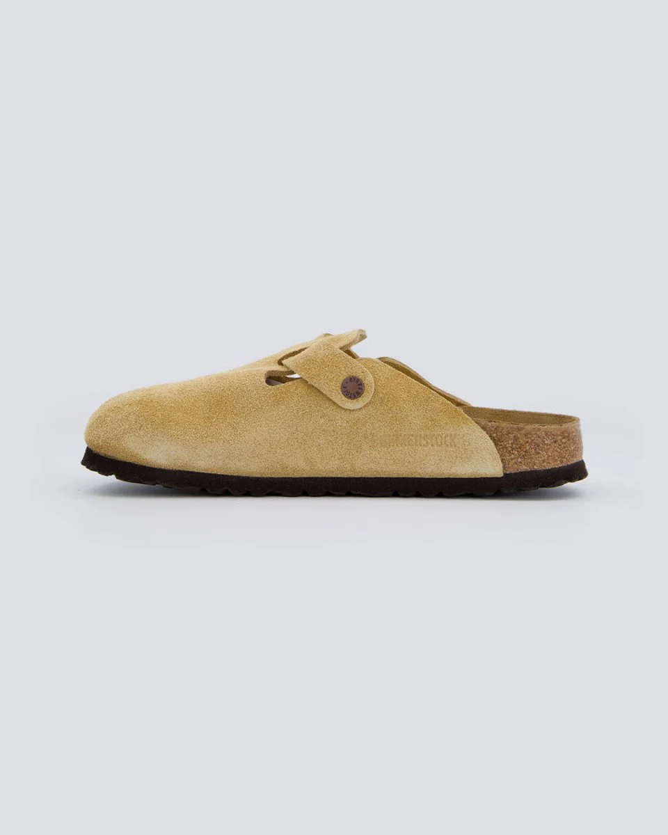 Birkenstock Boston Suede Beige Mujer - Image 2
