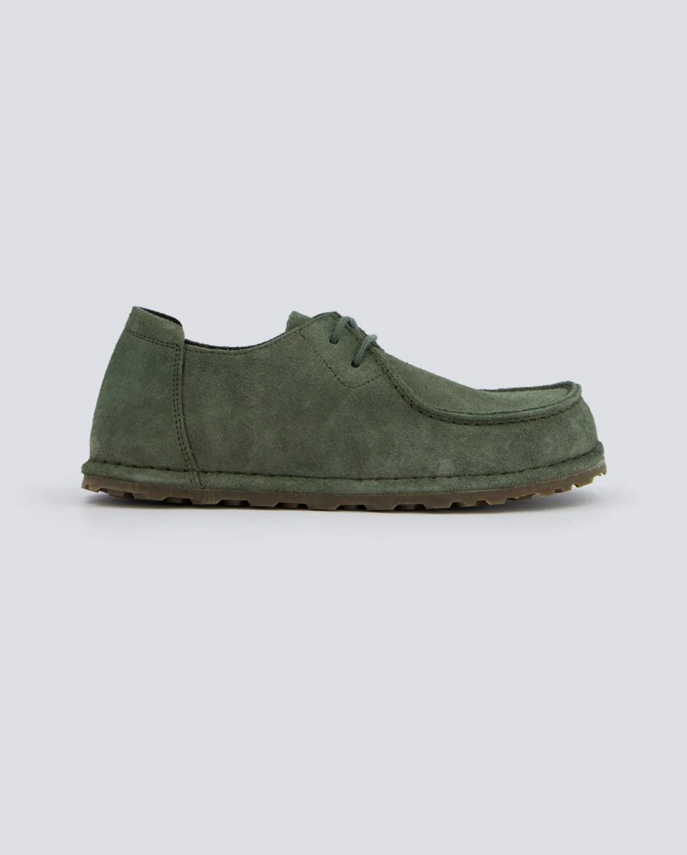 Birkenstock Utti Lace Ante Verde Mujer