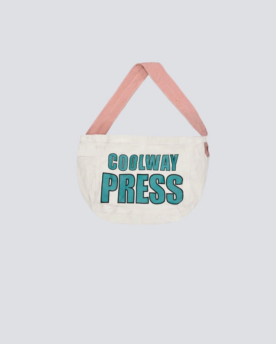 Bolso Coolway Press Bag Blanco Y Rosa Unisex