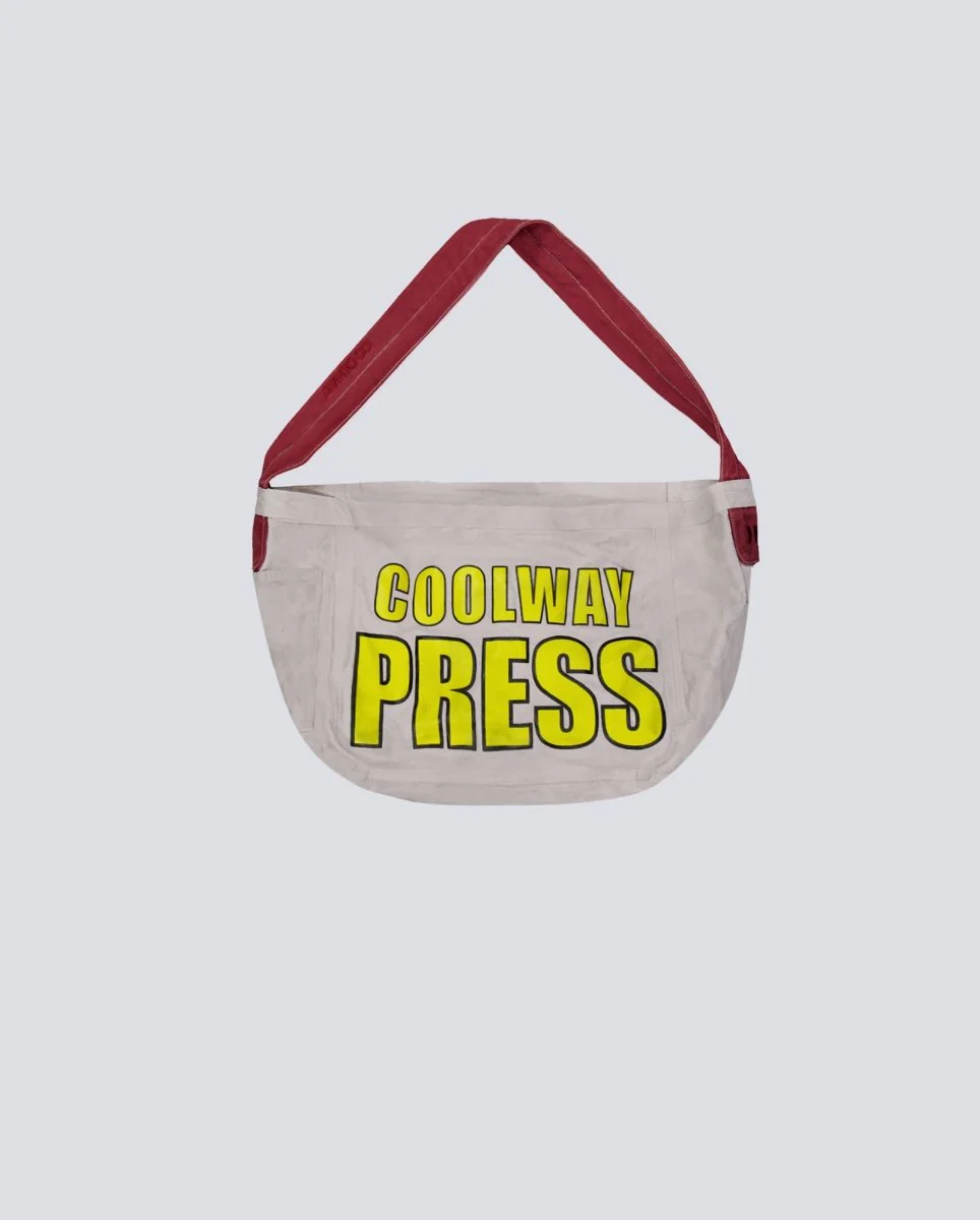 Bolso Coolway Press Bag Gris Y Rojo Unisex