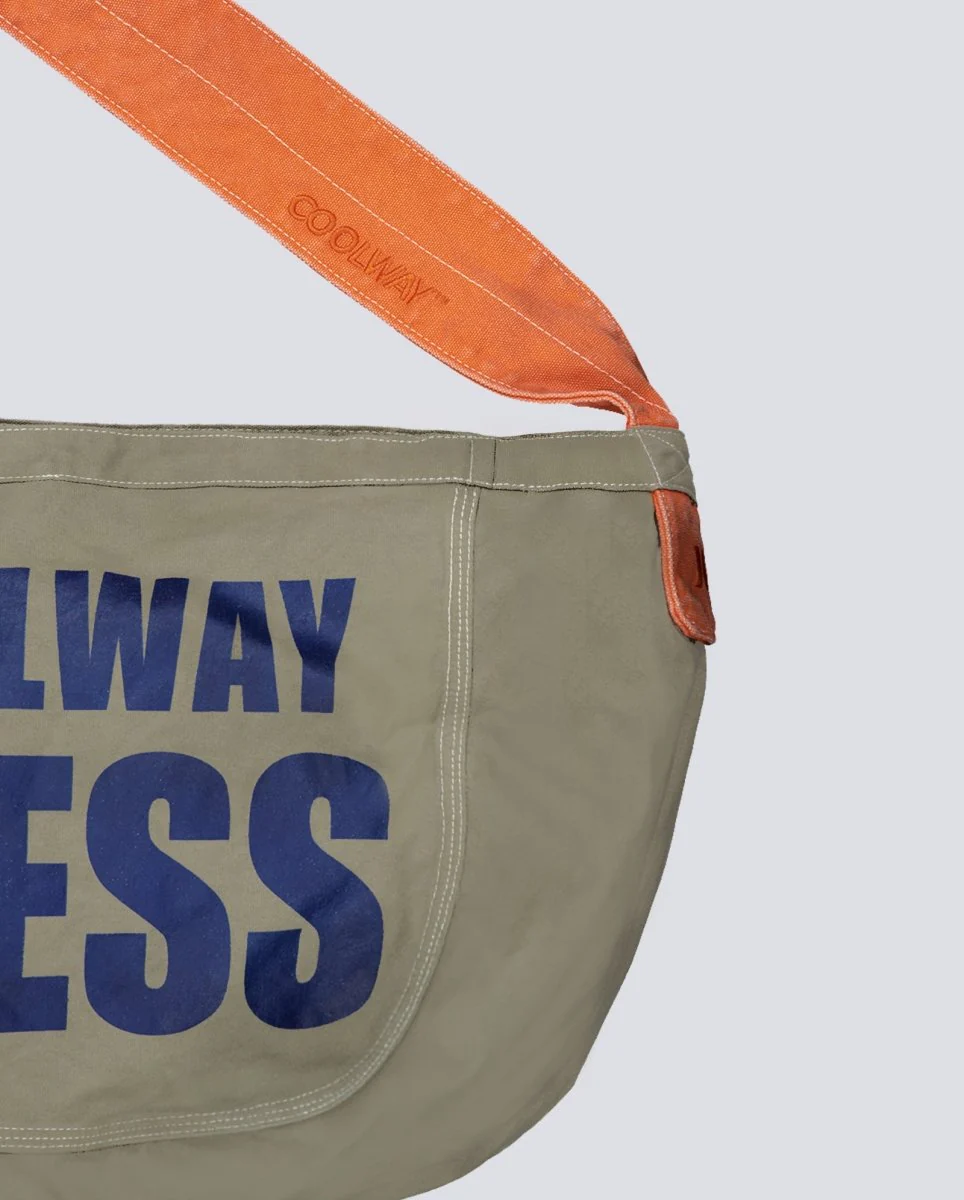 Bolso Coolway Press Bag Verde Y Naranja Unisex - Image 2