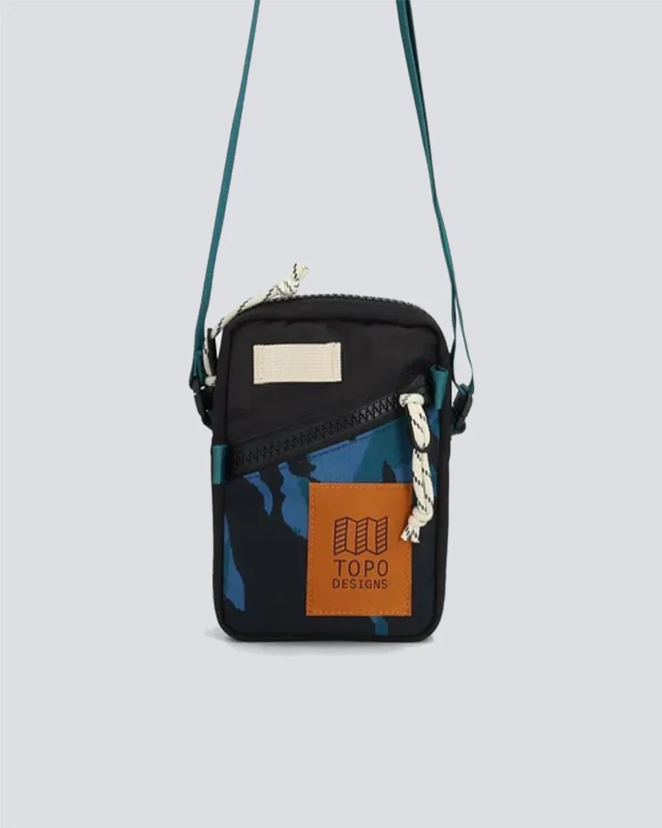 Bolso Topo Designs Mini Shoulder Bag Negro Y Azul Unisex