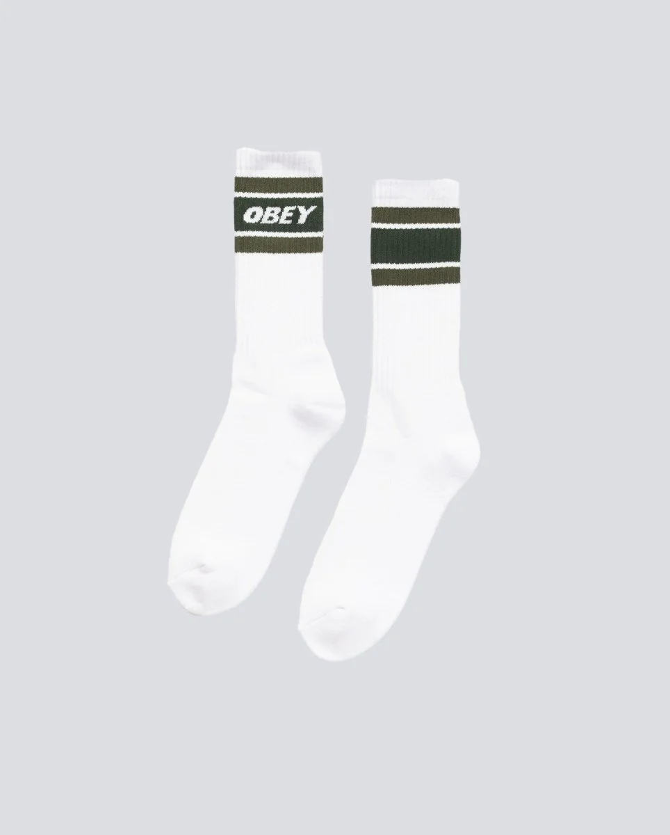 Calcetines Obey Cooper Ii Verde Y Blanco Unisex