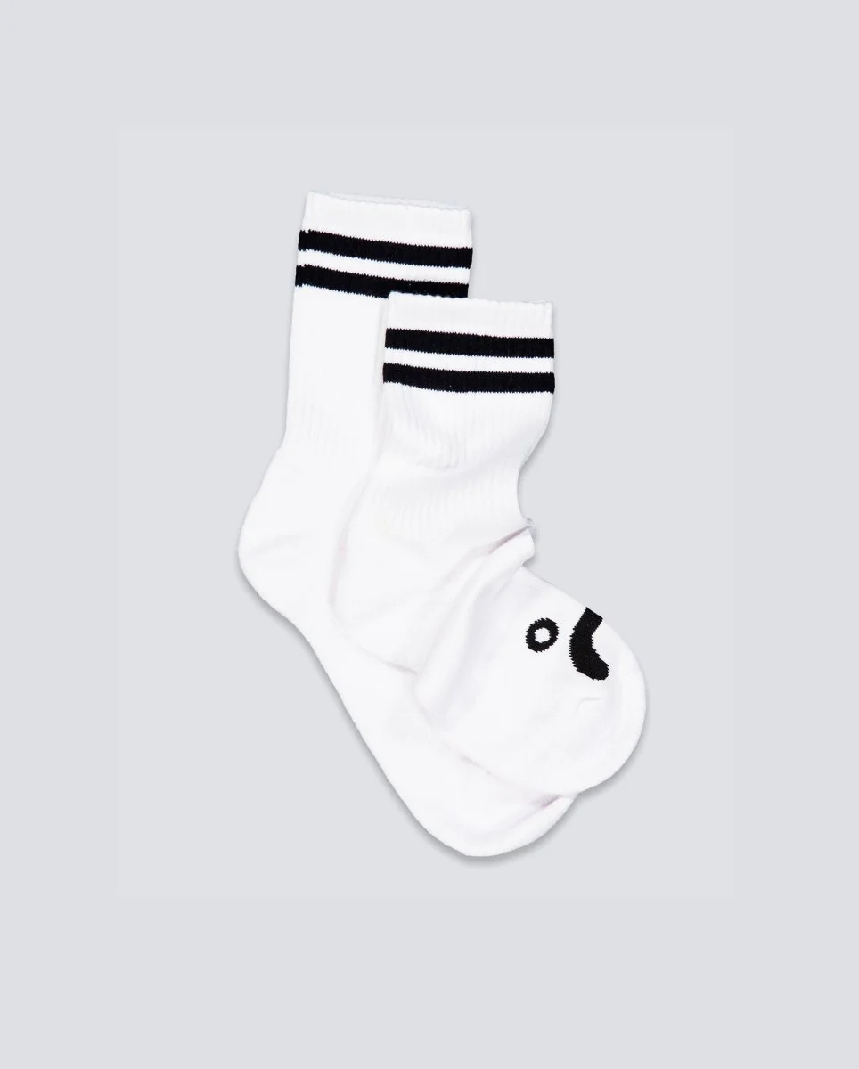 Calcetines Polar Skate Co Happy Socks Blanco Unisex - Image 2