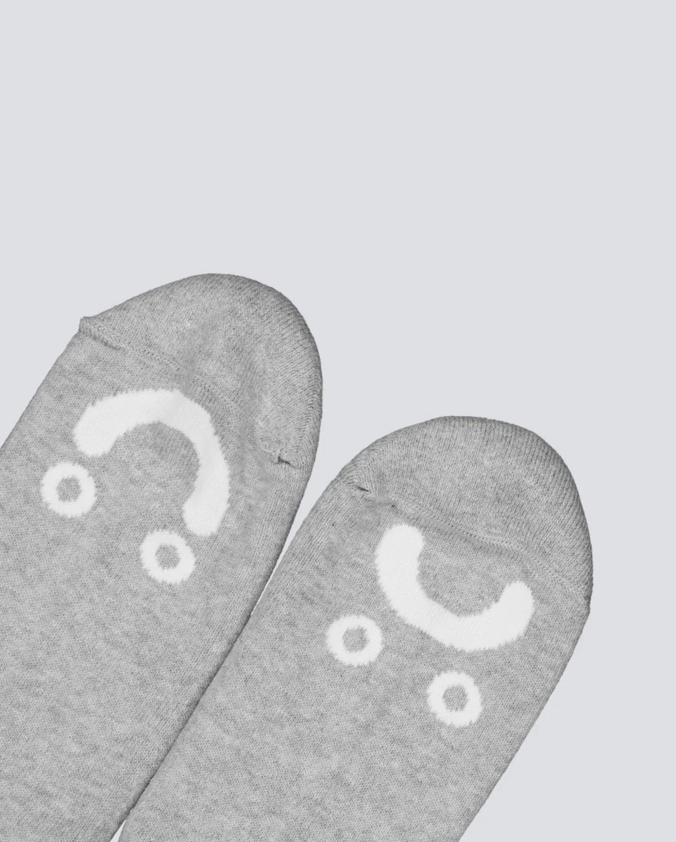 Calcetines Polar Skate Ribs Socks Happy Sad Gris Unisex - Image 2