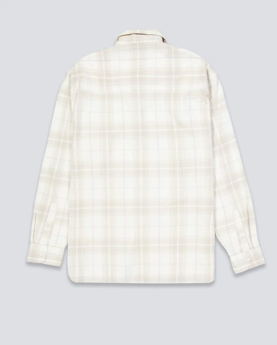 Camisa Carhartt WIP L/S Wilber de Cuadros Beige Unisex - Image 4