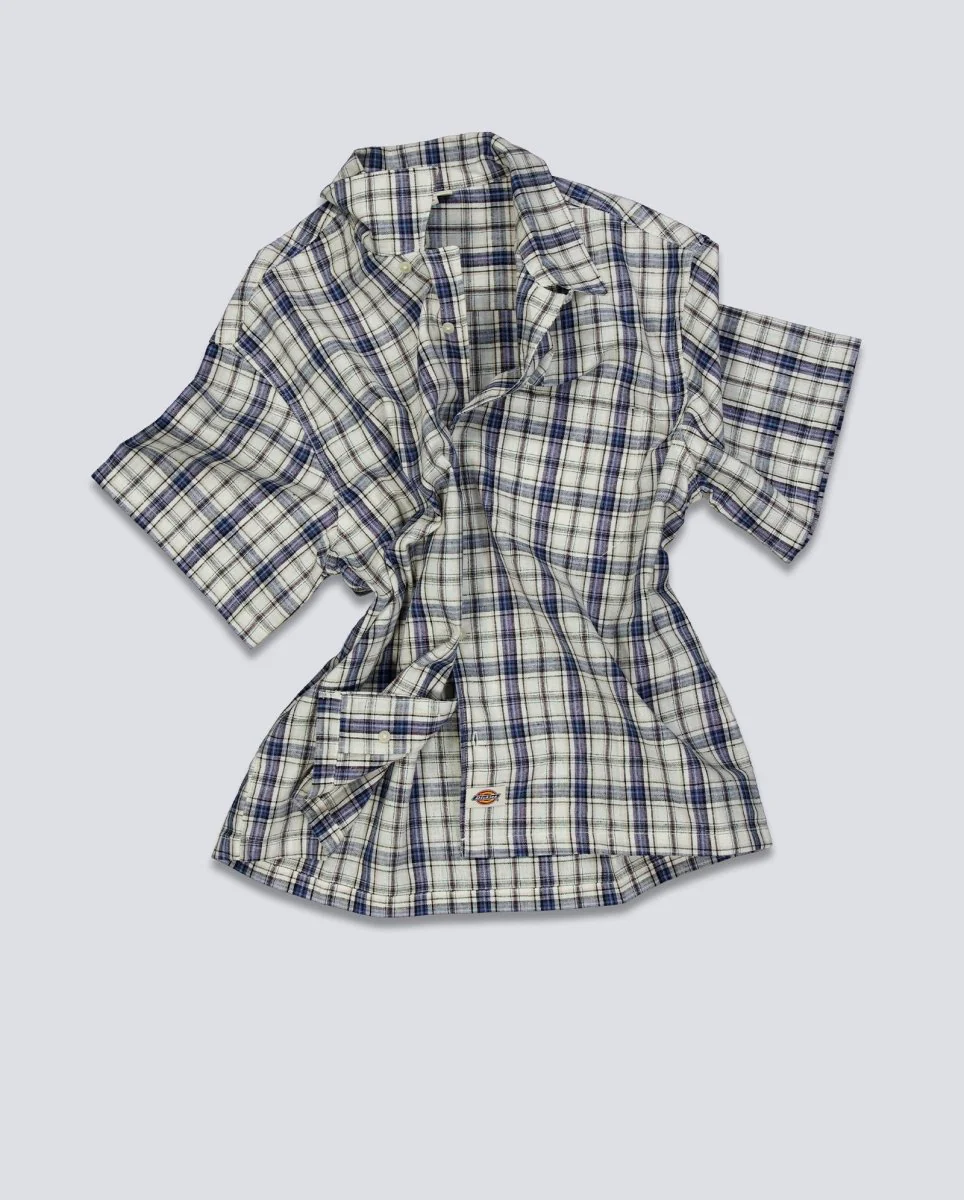 Camisa Dickies Springdale Azul y Verde Unisex - Image 3