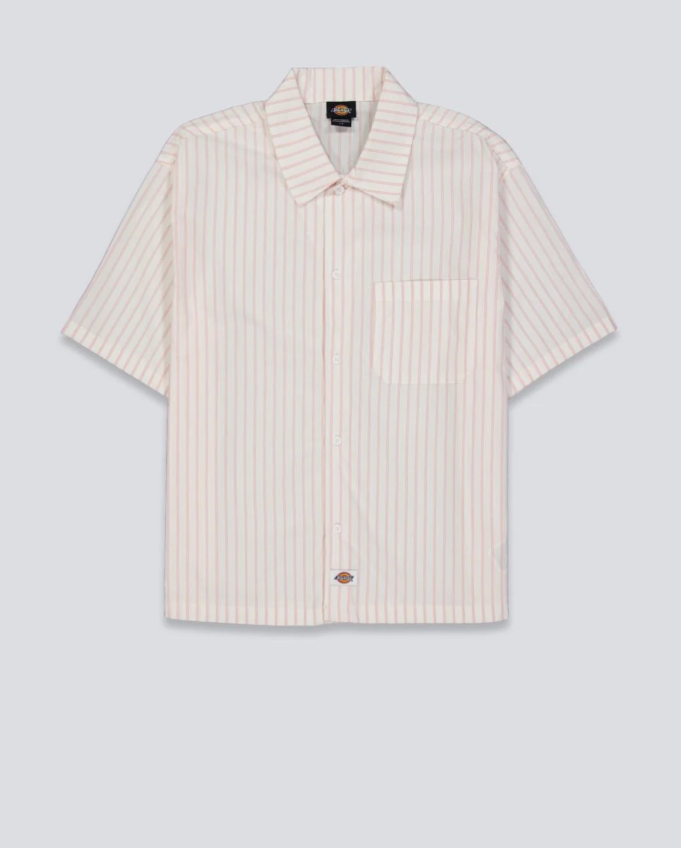 Camisa Dickies Venedocia Stripe Rosa Unisex