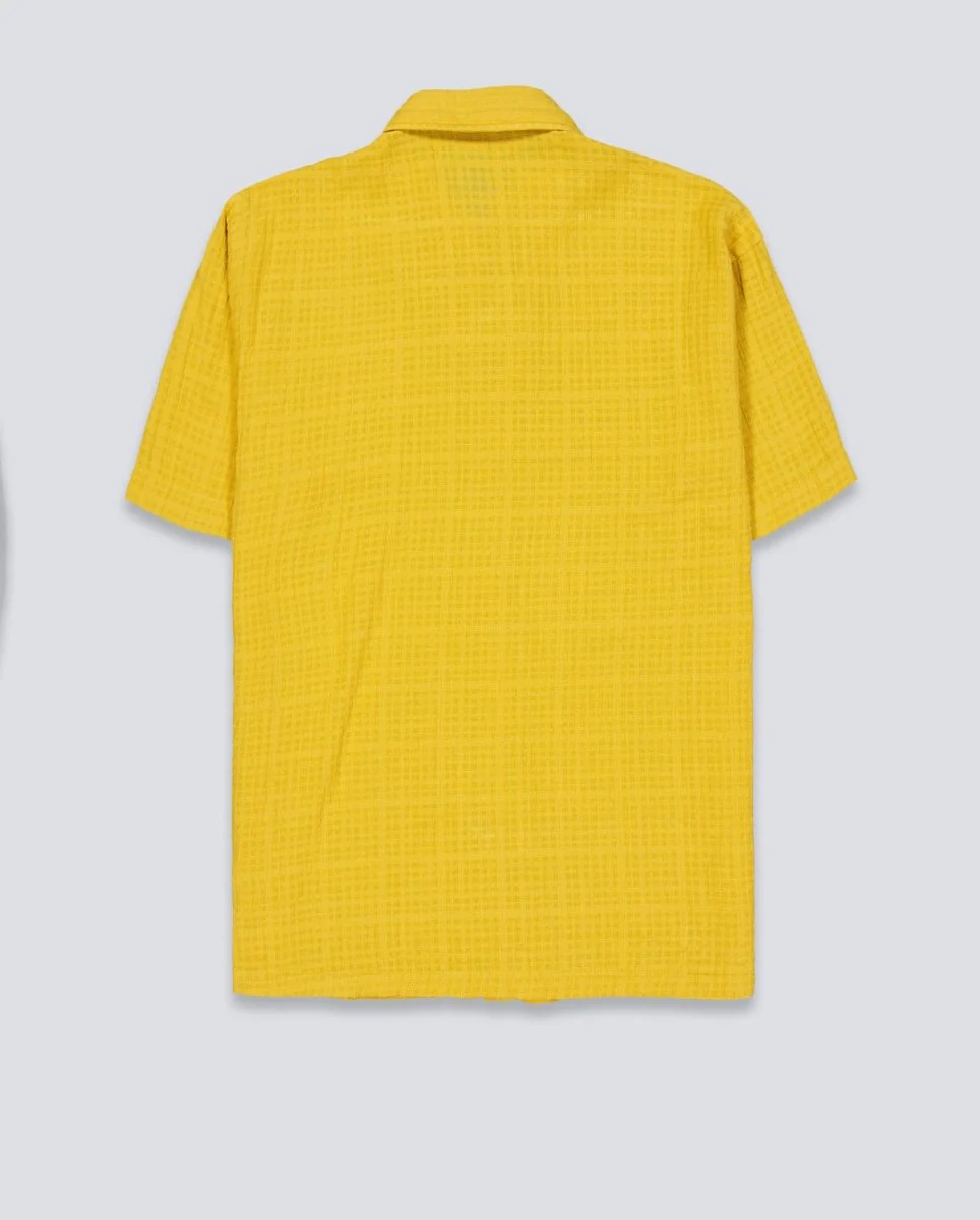 Camisa Edmmond Studios Straw Land Mostaza Hombre - Image 4