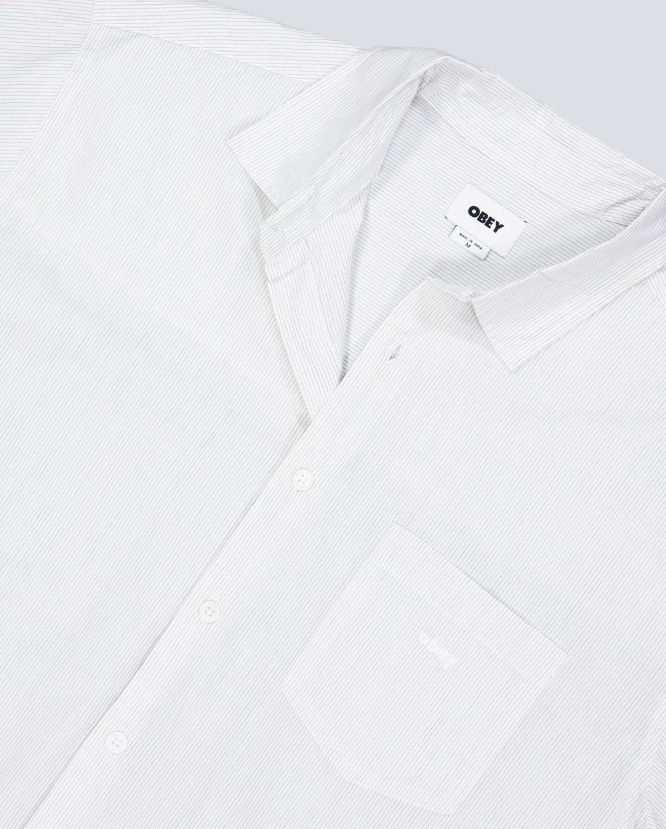 Camisa Obey Bigwig Jamie Blanco Hombre - Image 2