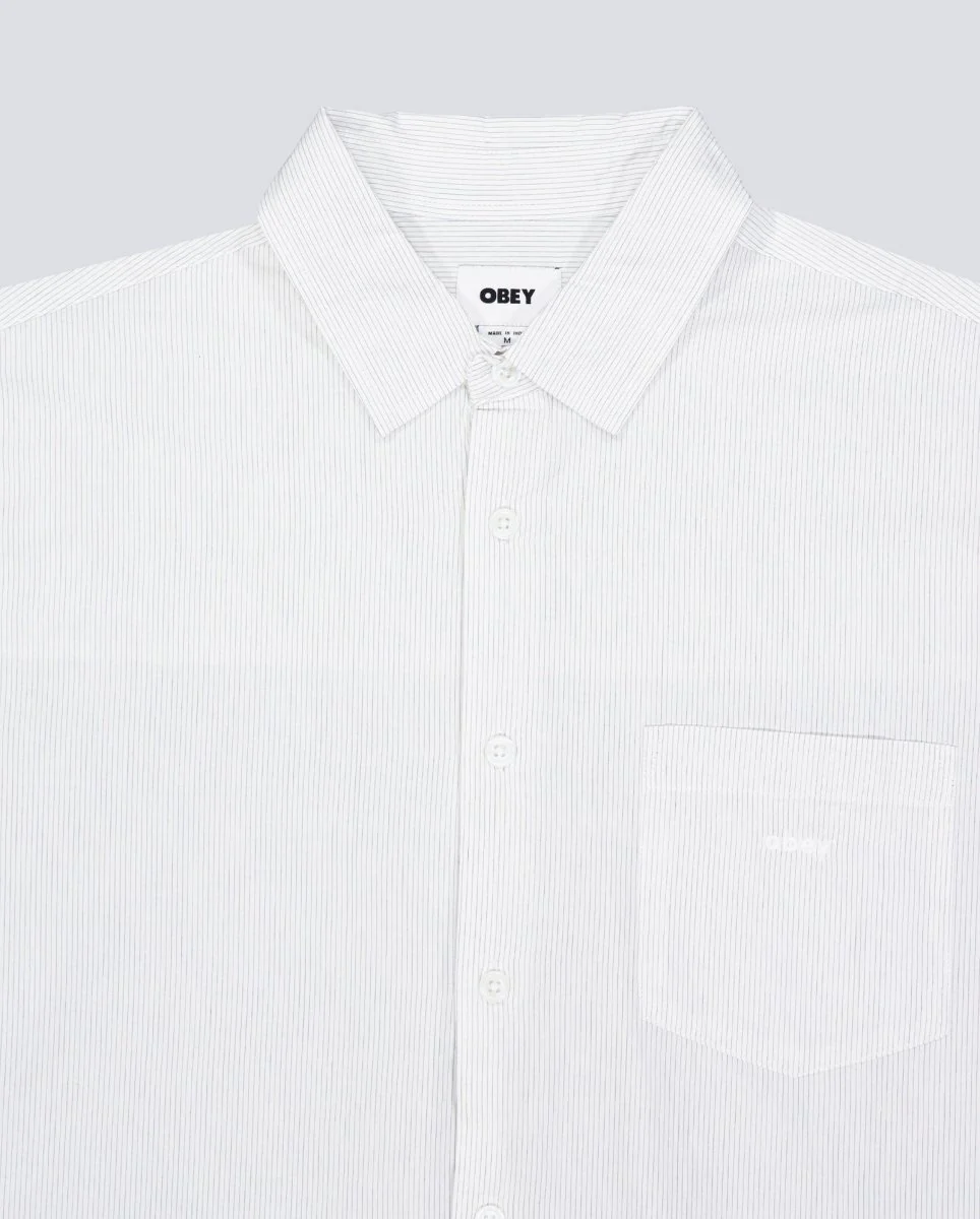 Camisa Obey Bigwig Jamie Blanco Hombre - Image 5
