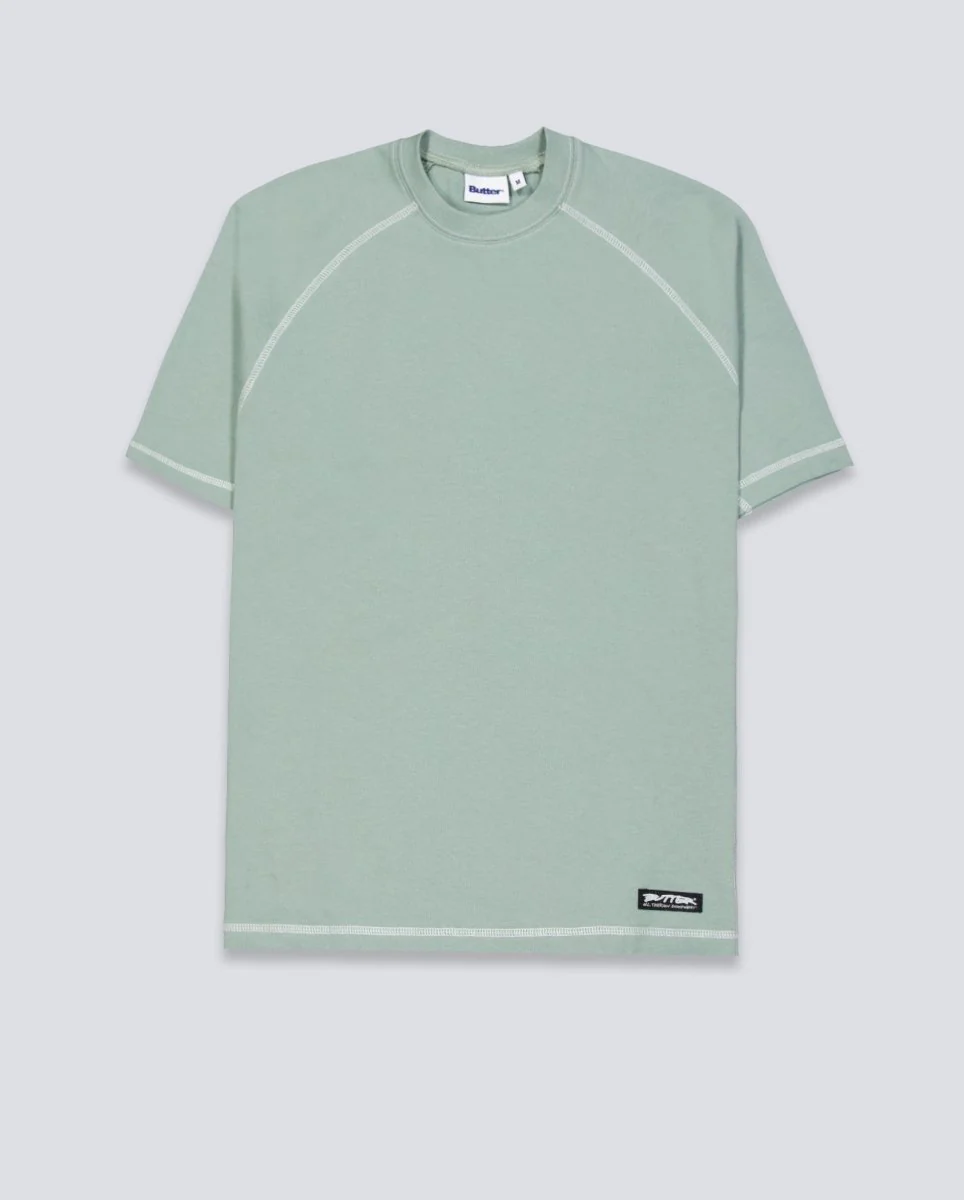 Camiseta Butter Goods Cliff Contrast Verde Unisex