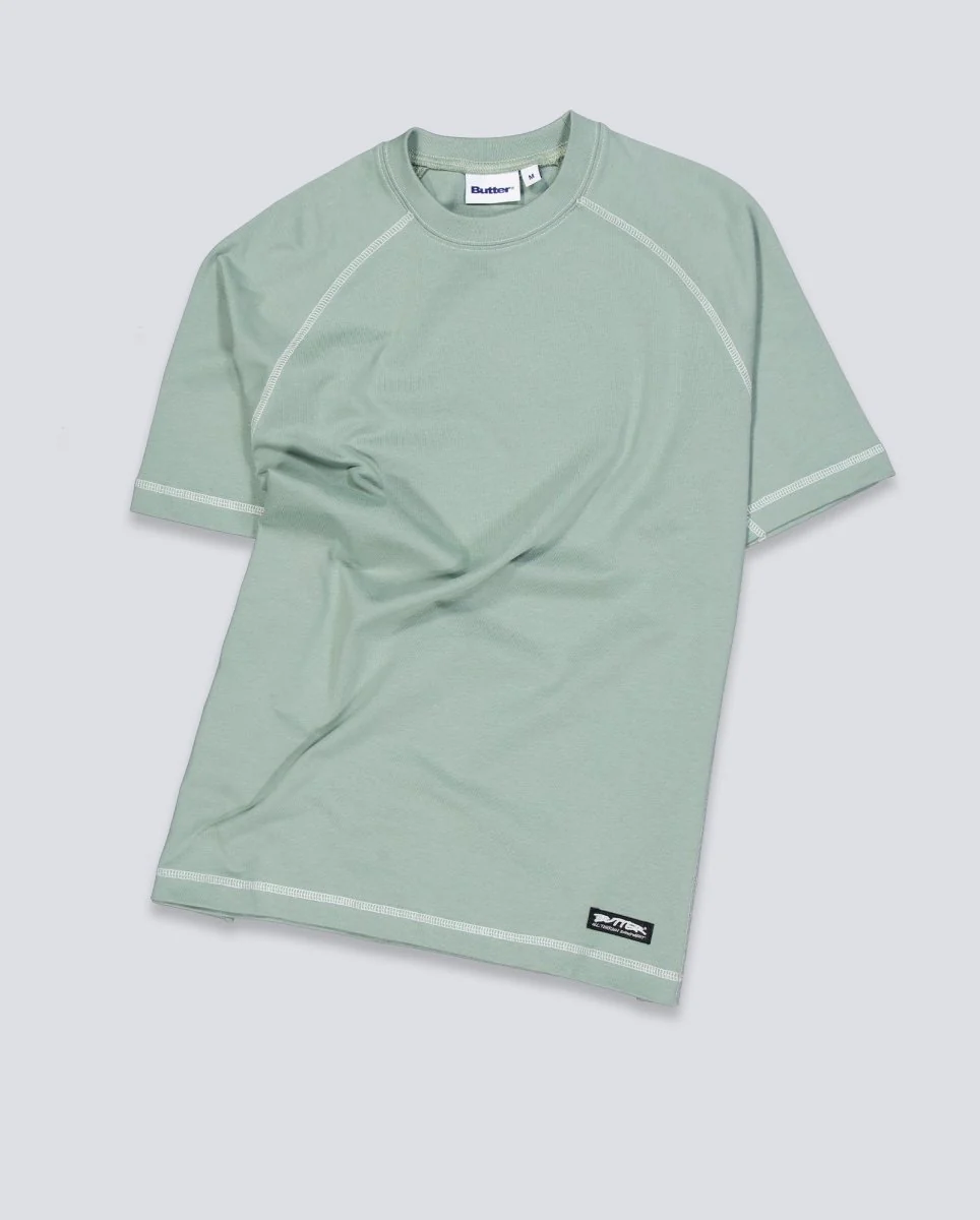 Camiseta Butter Goods Cliff Contrast Verde Unisex - Image 2