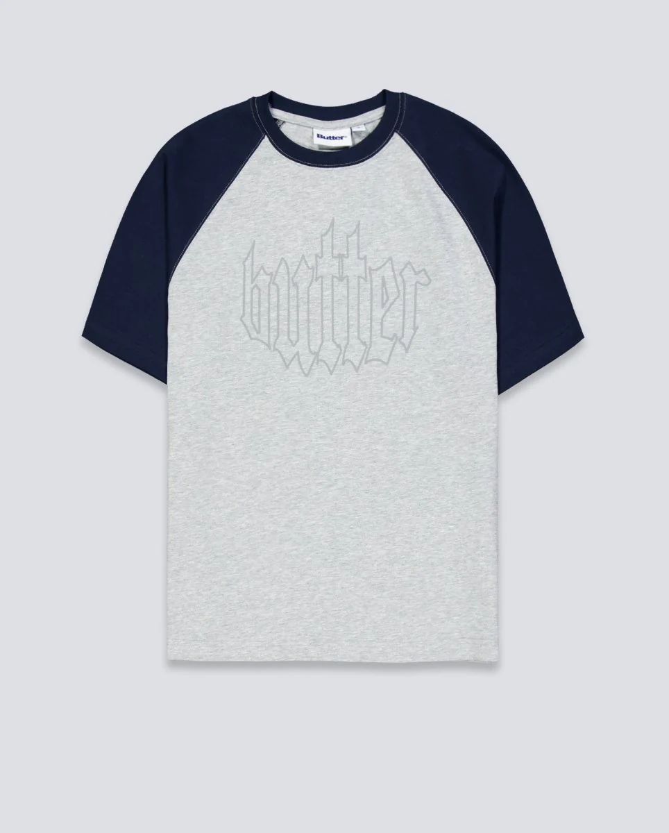 Camiseta Butter Goods Harvest Raglan Gris Unisex