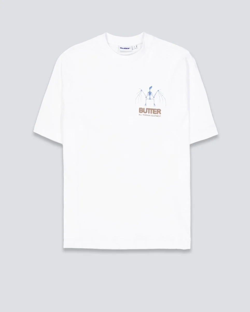 Camiseta Butter Goods Nocturnal Blanco Unisex