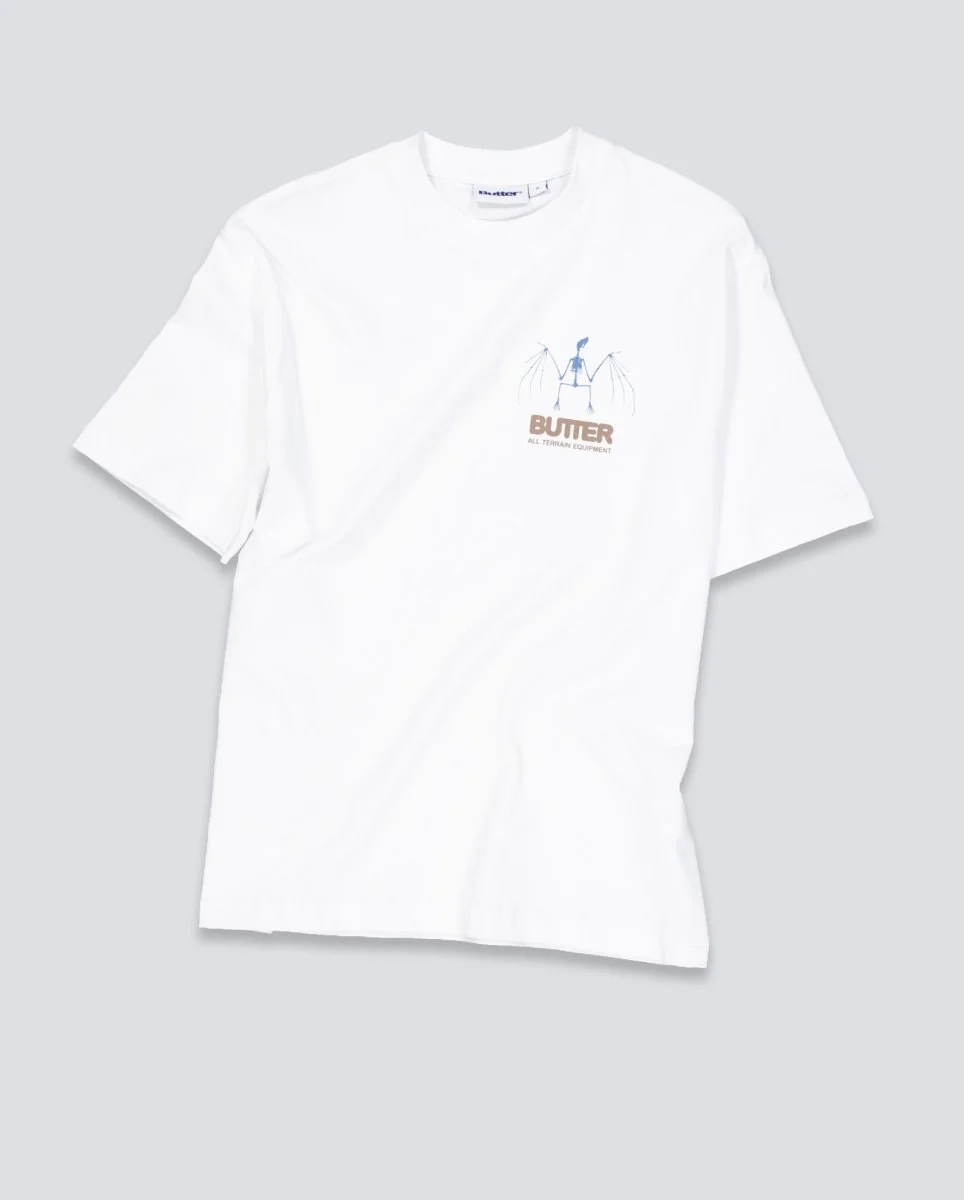 Camiseta Butter Goods Nocturnal Blanco Unisex - Image 2