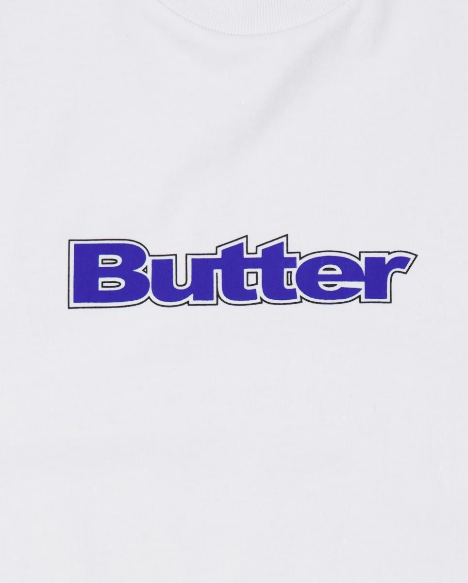Camiseta Butter Goods Outline Logo Blanca Unisex - Image 2