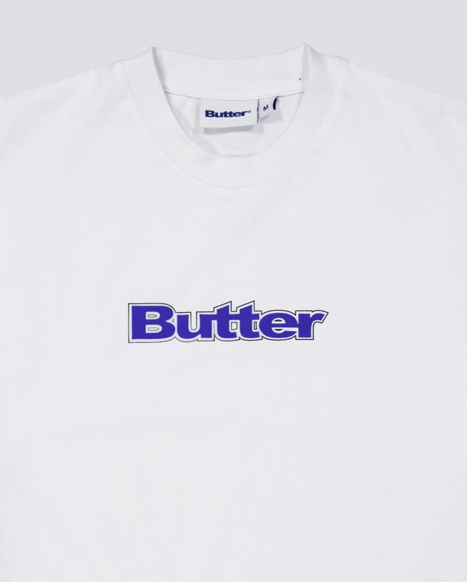 Camiseta Butter Goods Outline Logo Blanca Unisex - Image 5