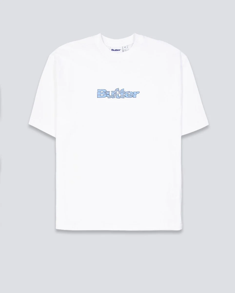 Camiseta Butter Goods Smasehd Logo Blanca Unisex