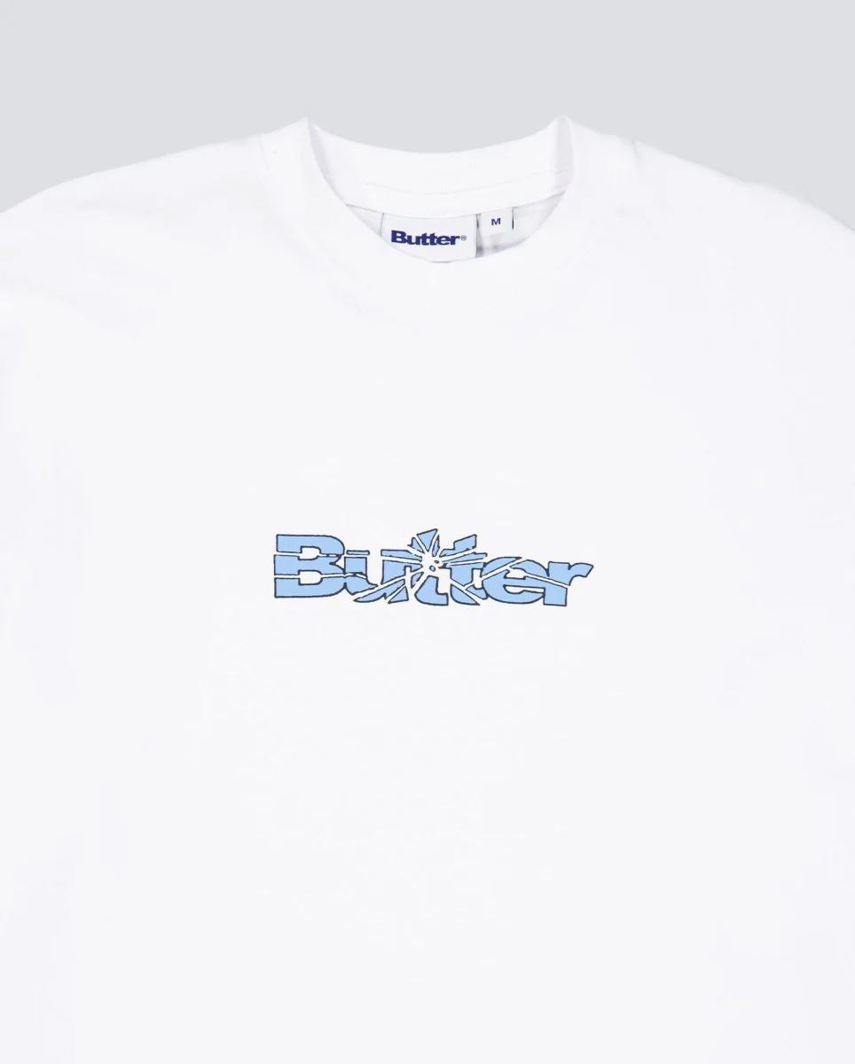 Camiseta Butter Goods Smasehd Logo Blanca Unisex - Image 4