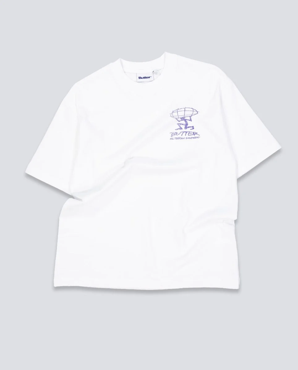 Camiseta Butter Goods Terrain Blanca Unisex