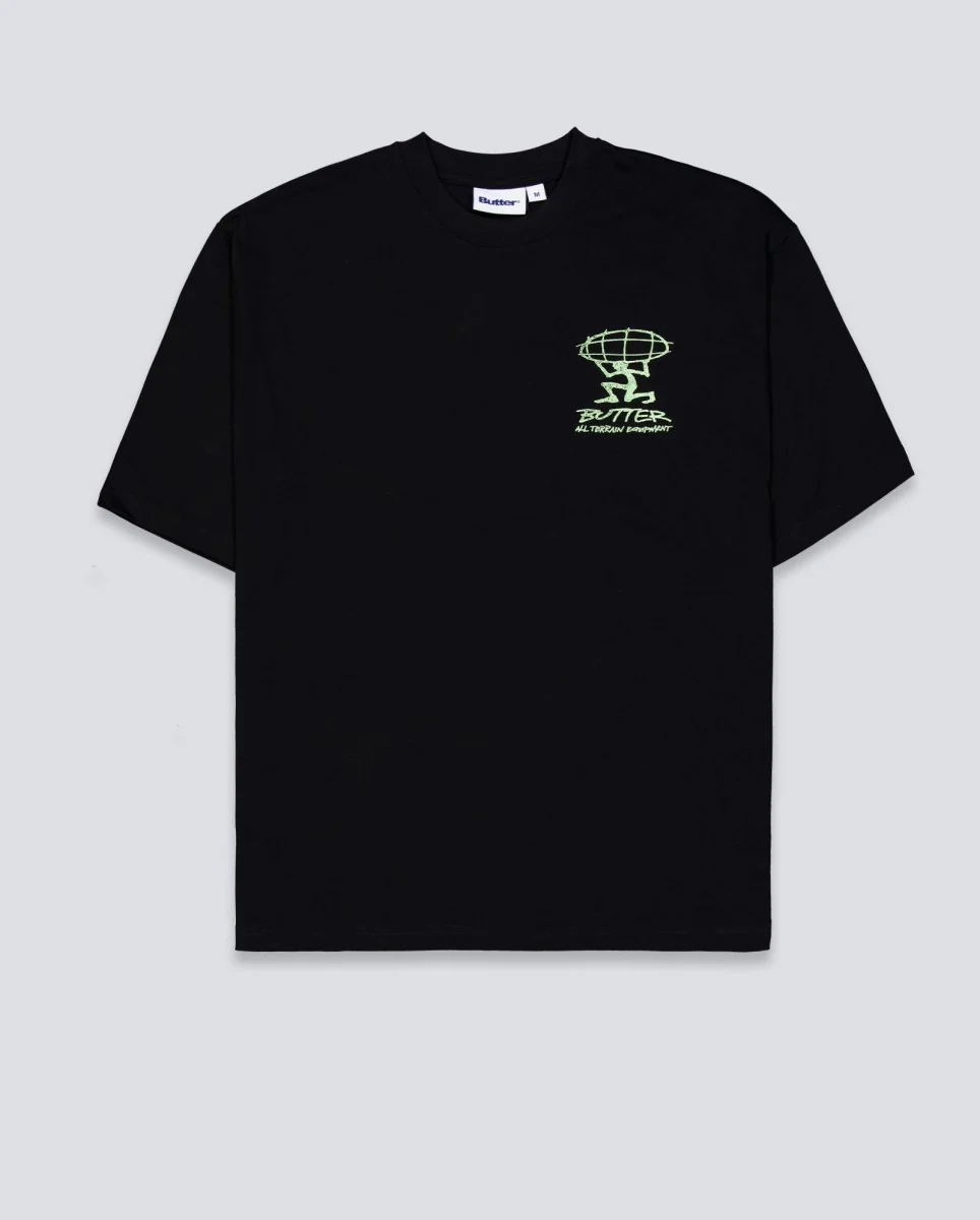 Camiseta Butter Goods Terrain Negra Unisex