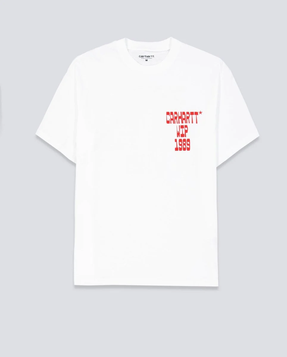 Camiseta Carhart Wip Blocks Blanco Unisex