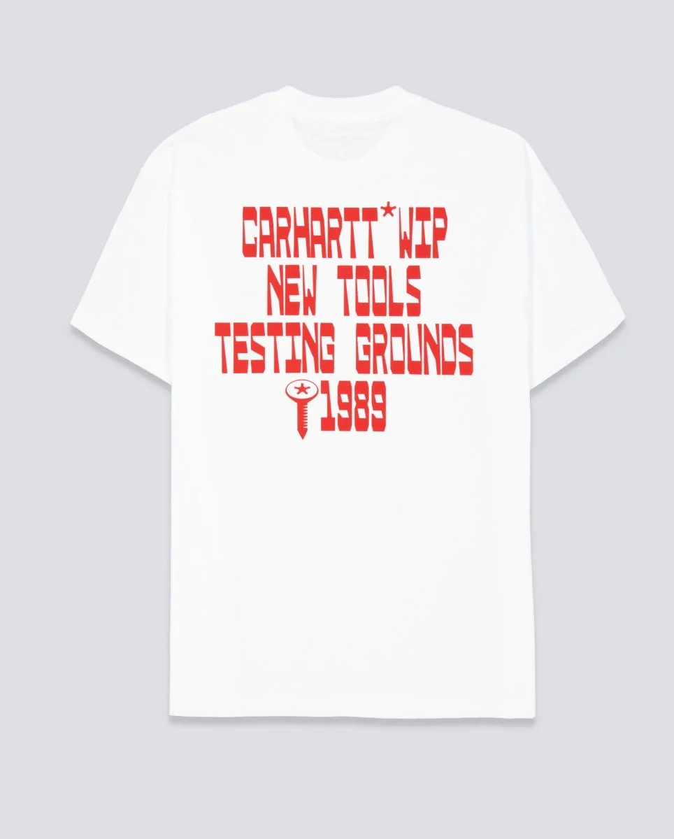 Camiseta Carhart Wip Blocks Blanco Unisex - Image 3