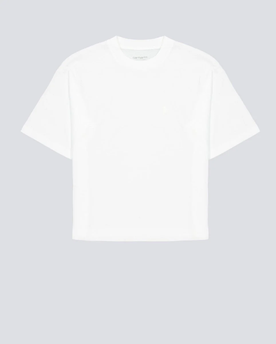 Camiseta Carhartt WIP Chester Blanco Mujer