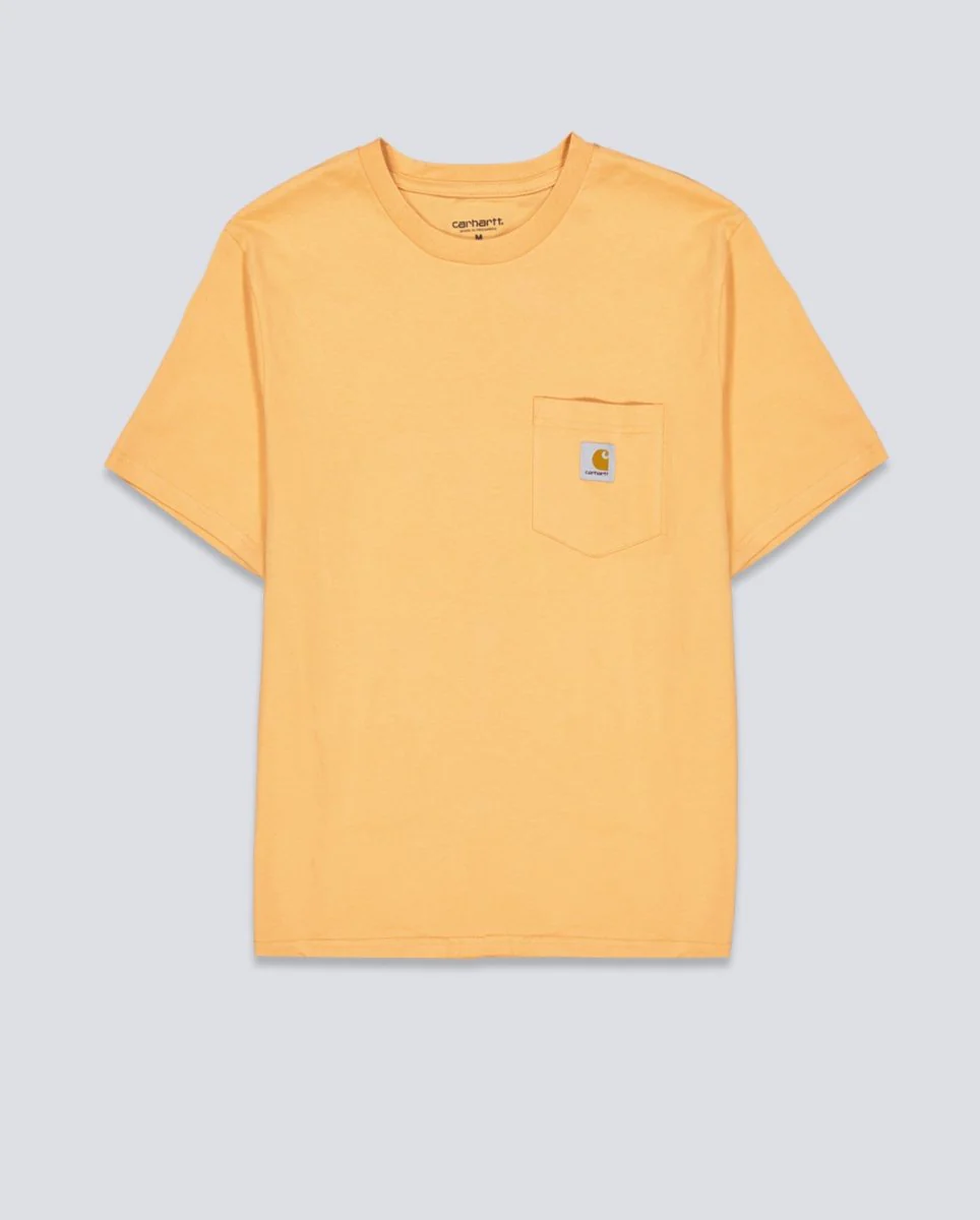 Camiseta Carhart Wip Pocket Naranja Unisex