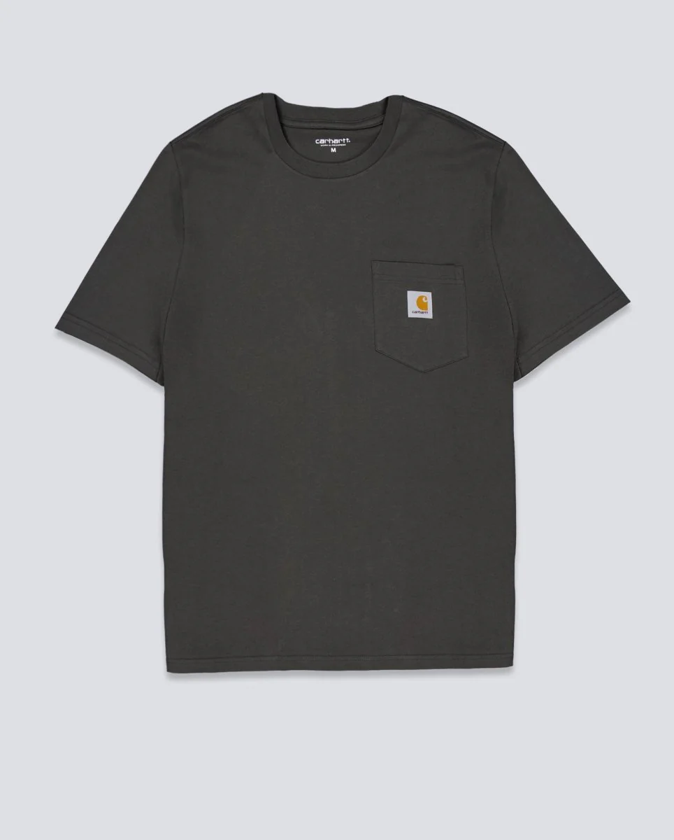 Camiseta Carhart Wip Pocket Verde Unisex