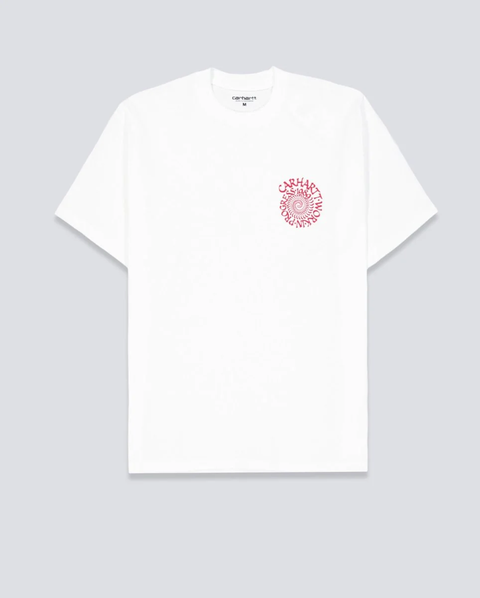 Camiseta Carhart Wip Spirals T-Shirt Blanco Unisex