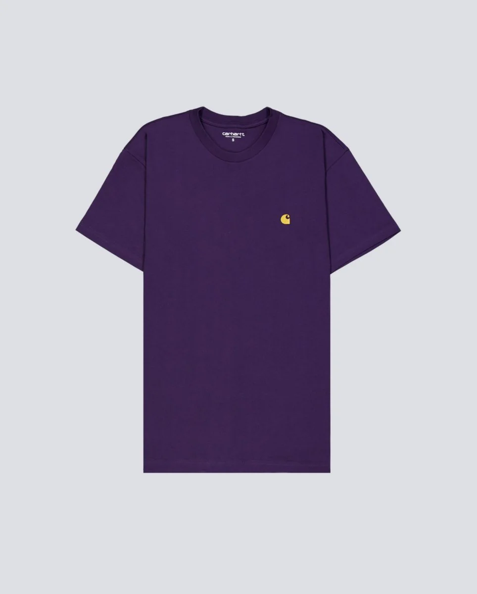 Camiseta Carhartt Wip Chase Morado Hombre