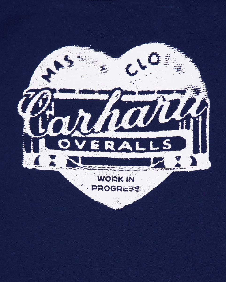 Camiseta Carhartt WIP Garble Azul Mujer - Image 3