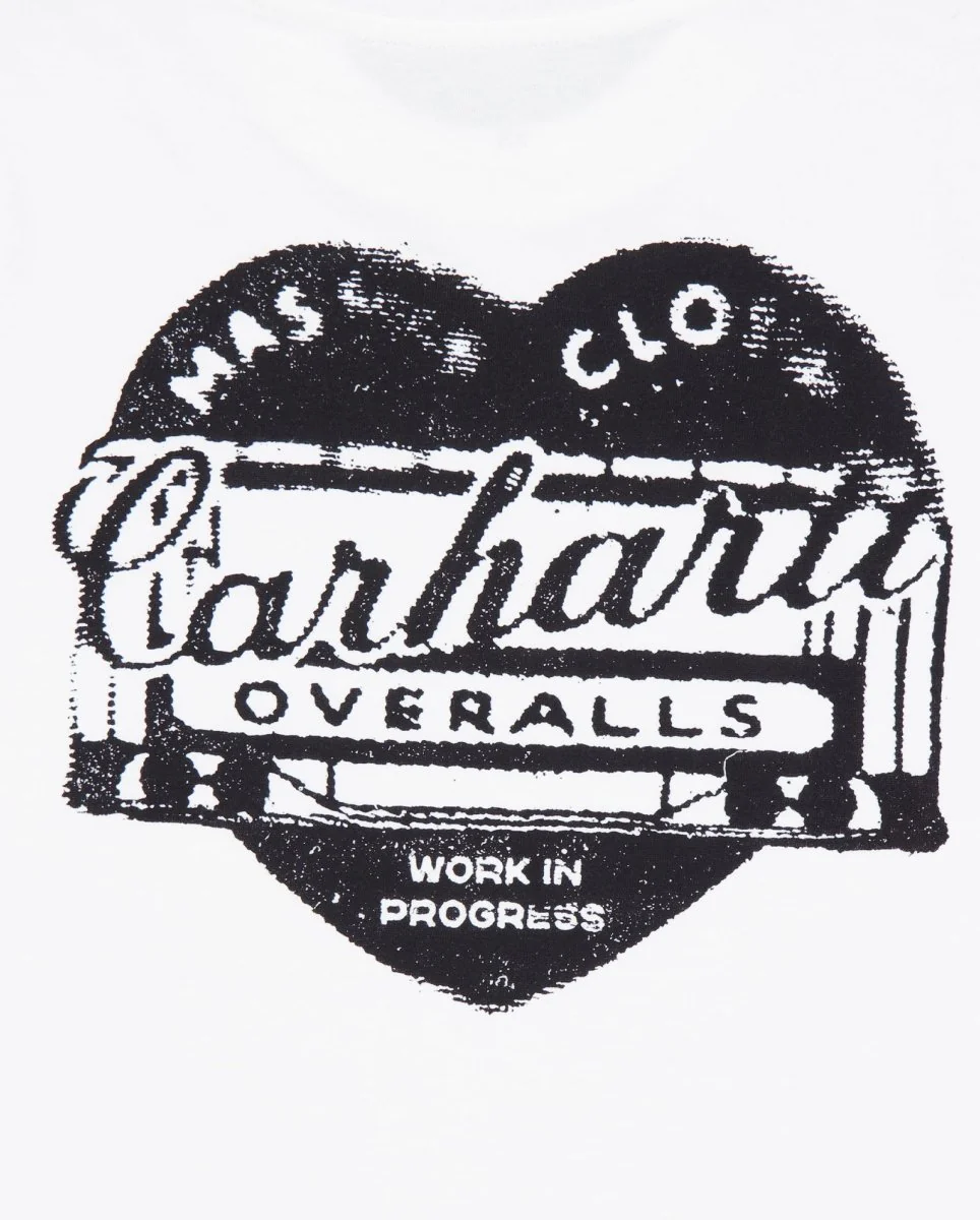 Camiseta Carhartt WIP Garble Blanca Mujer - Image 6