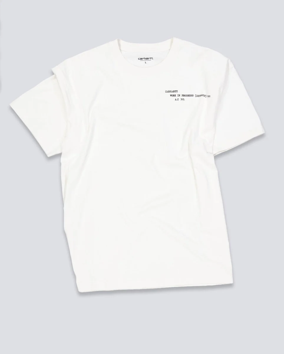 Camiseta Carhartt WIP Punched Blanco Unisex - Image 2