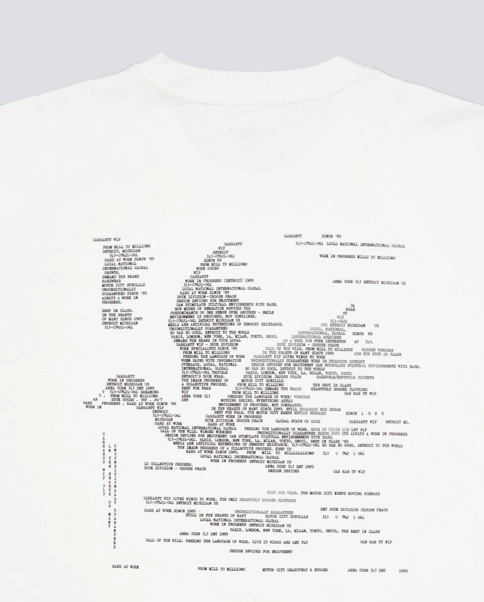 Camiseta Carhartt WIP Punched Blanco Unisex - Image 6