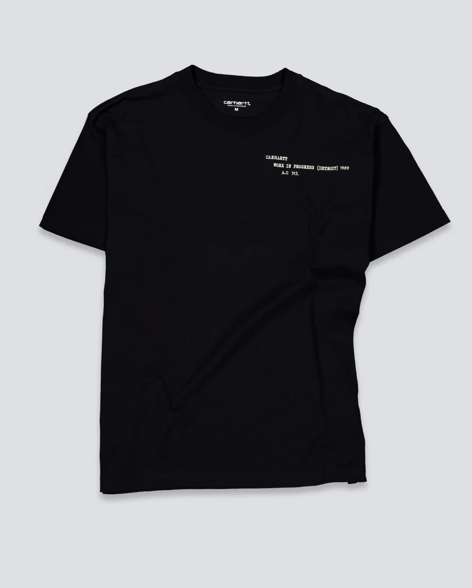 Camiseta Carhartt WIP Punched Negra Unisex - Image 2