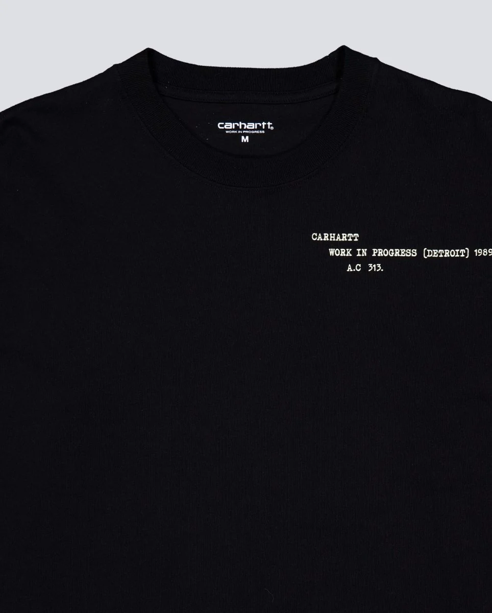 Camiseta Carhartt WIP Punched Negra Unisex - Image 5