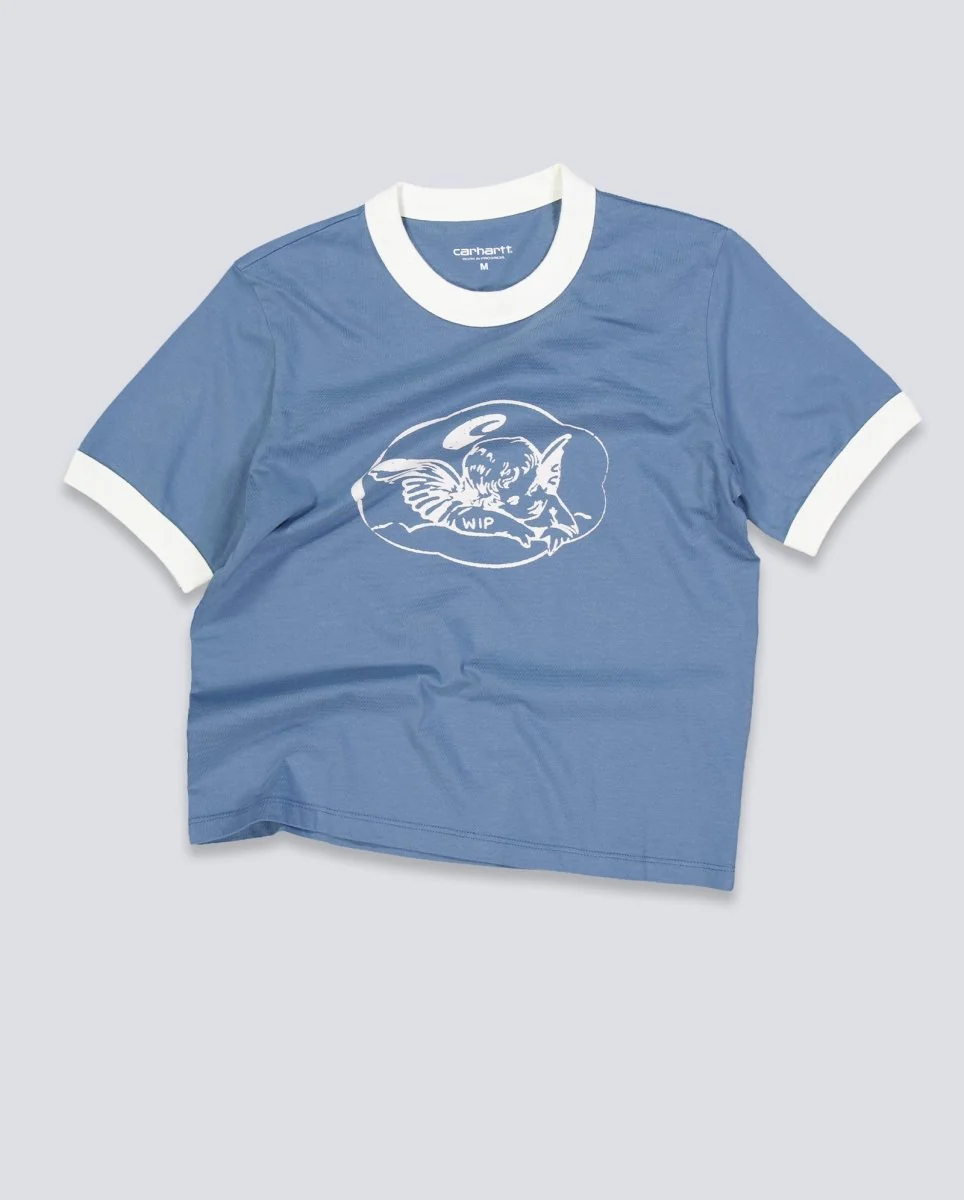 Camiseta Carhartt WIP Reminiscing Azul Mujer - Image 2